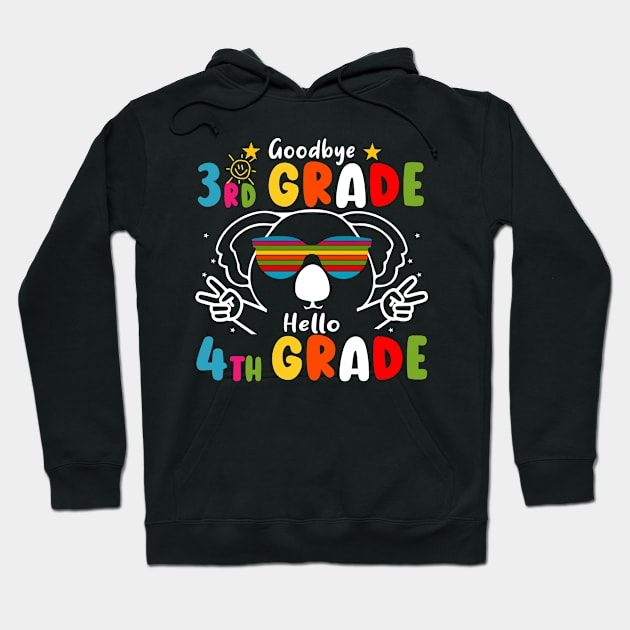 Goodbye 3rd Grade Graduation Hello 4th Grade Last Day Of School Koala Hoodie by AngelGurro